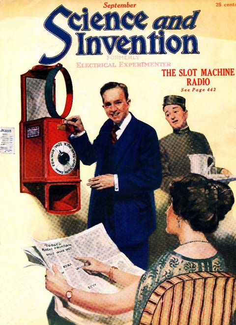 Figure 142 : Science and Invention Magazine Slot Machine Radio 1922